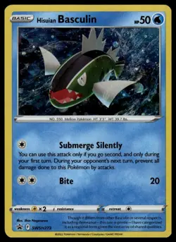 Hisuian Basculin SWSH273 Promo - Sword & Shield Black Star Promo Pokemon TCG NM - Image 1