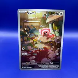 Stufful 154/182 Illustration Rare - Mega Evolution Pokemon Card NM - Image 1