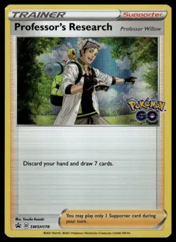 Professor's Research SWSH178 Pokemon GO Black Star Promos Holo Pokemon 2022 NM - Image 1