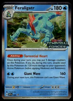 Feraligatr SVP 089 Promo - Scarlet & Violet Black Star Promo Pokemon TCG NM - Image 1