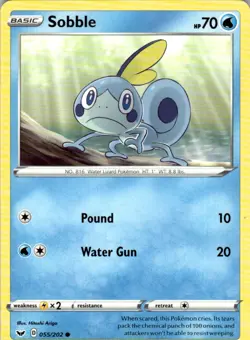 2020 Sword & Shield Pound-Water Gun NM-MT Sobble Basic/Common #55 - Image 1