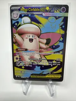 Pokemon Mega Clefable EX 103/088 POR Full Art Holo 320 HP Ultra Rare English - Image 1