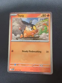 Pokemon TCG Tepig Ascended Heroes 029/217 Cosmo Holo Promo - Image 1