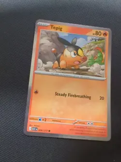 Pokemon TCG Tepig Ascended Heroes 029/217 Cosmo Holo Promo - Image 3