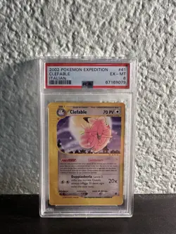 2002 Pokemon Expedition Clefable Italian #41 PSA 6 - Image 1