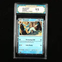 TQG 9.5 Mint+ 2025 Pokemon ENG Glaceon #H SVP EN #171 Promo - Image 1