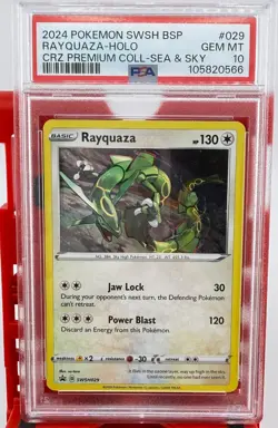 Rayquaza - Holo #SWSH029 - 2024 Pokemon SWSH Black Star Promo - GEM MINT PSA 10 - Image 1