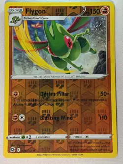 Flygon 076/172 Rare Brilliant Stars Pokemon Reverse Holo Lightly Played - Image 1