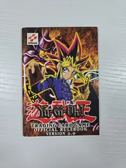 Yugioh Trading Card Game Official Rulebook 2.0 KONAMI Yu-Gi-Oh! 1996 + Playmat - Image 1