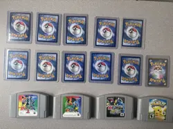 Pokemon Cards Lot and Pokemon Japanese N64 Games - Image 2