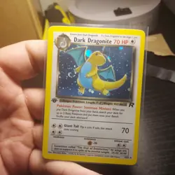 Pokemon Dark Dragonite 1st Edition Holo Rare 5/82 Team Rocket 70 HP Card - Image 1