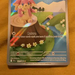 Pokemon TCG S&V Black Bolt Audino Holo Illustration Rare Card 151/086 M English - Image 3