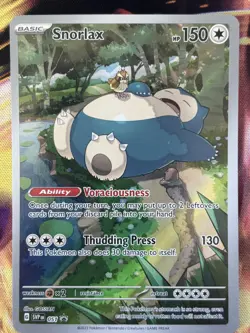 Pokemon Snorlax 051 SVP Scarlet & Violet Promo Holo 150 HP English Card - Image 1