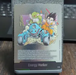 Dragon Ball Energy Marker Foil E-74 Son Goku Oolong Card Super Card Game English - Image 1