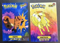 VULPIX X NINETALES LOT - POKEMON KANTO CARDS TOP POKEDEX CCG FOIL - Image 1