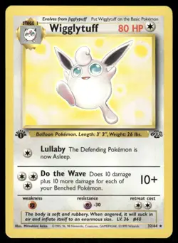 Pokemon Cards Wigglytuff 32/64 1st Edition Jungle Rare NM EBAY LIVE FRIDAY - Image 1