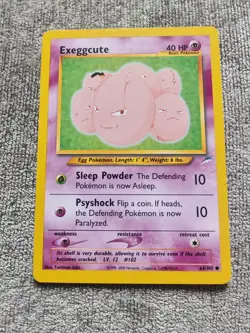 Pokemon Card Trading Card Game Neo Destiny No. 64/105 Exeggcute LP WOTC Rare - Image 1