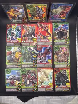 Animal Kaiser Card Lot x20 Holo Foil Rare Arcade Bandai Trading Cards - Image 1