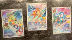 Pokemon Piplup Chimchar Turtwig Holo Card Lot MEP Set 2026 Eng 1st Collectors - Image 1