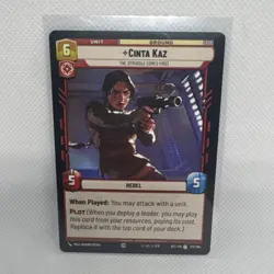 Star Wars Unlimited Cinta Kaz 172/264 Unit Card English - Image 1