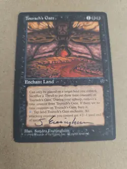 Tourach's Gate SIGNED By Sandra Everingham Magic The Gathering - Image 1