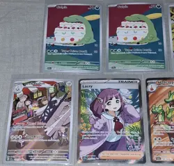 Pokemon Stellar Crown IR Full Art Lot 11 Cards Hydrapple Lapras Joltik Lacey - Image 3