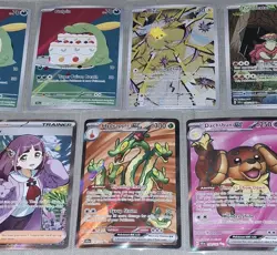 Pokemon Stellar Crown IR Full Art Lot 11 Cards Hydrapple Lapras Joltik Lacey - Image 4
