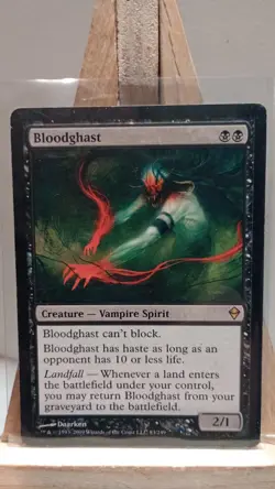 MTG Bloodghast Zendikar Magic the Gathering inked bottom left conner - Image 1