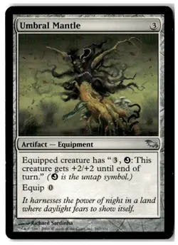 MTG Umbral Mantle - Shadowmoor Moderately Played English - Image 1