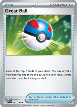 Pokemon TCG - Great Ball - Scarlet & Violet: Paldea Evolved - 183/193 - Image 1