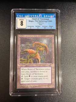 Graded CGC 8 Heart of Yavimaya Alliances Regular - Image 1
