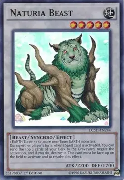 LC5D-EN244 Naturia Beast Ultra Rare 1st Edition Near Mint YuGiOh TCG - Image 1