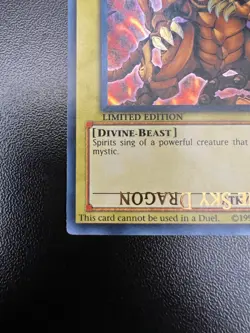 Yugioh The Winged Dragon of Ra YGLD-ENG03 Ultra Rare Limited Edition MISPRINT!! - Image 5