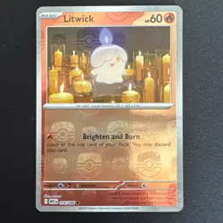 Litwick 016/086 SV: White Flare [Master Ball] Reverse Holo Pokemon TCG NM/M - Image 1