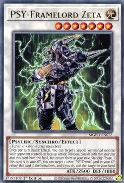 MGED-EN075 PSY-Framelord Zeta 1st Edition Rare Near Mint YuGiOh TCG - Image 1