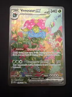Pokemon TCG Venusaur ex Scarlet & Violet 151 198/165 Holo Illustration Rare - Image 1