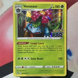 Venusaur 003/078 Holographic Rare Pokemon GO Set Pokemon TCG Near Mint - Image 1