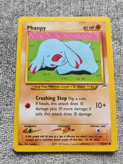 Pokemon TCG WOTC Neo Destiny Phanpy #76/105 Common Vintage Pokemon Card LP/NM - Image 1