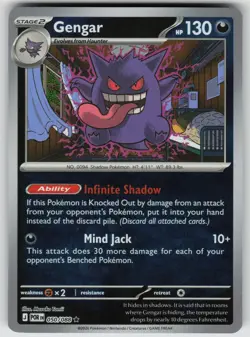 Gengar 050/088 Rare Perfect Order Pokemon Reverse Holo Near Mint - Image 1