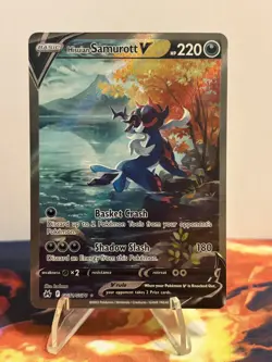 Pokemon TCG Hisuian Samurott V GG51/GG70 Crown Zenith: Galarian Gallery - Image 1