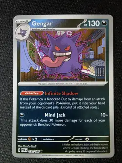 Gengar 50/88 Reverse Holo Rare Pokemon Perfect Order Holo NM PR - Image 1