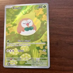 🔥Rowlet 90/88 Illustration Rare Holo Pokemon Perfect Order 2026🔥 - Image 3
