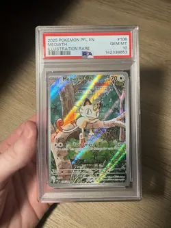 Meowth Pokemon Pfl En-Phantasmal Flames 106 NM PSA 10 - Image 1