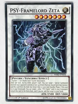 HSRD-EN034 PSY FRAMELORD ZETA SUPER RARE 1ST EDITION NEAR MINT YuGiOh TCG - Image 1
