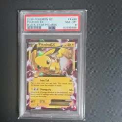 2015 Pokemon XY Black Star Promo Pikachu EX Holo Rare XY84 PSA 8 NM 💥Mint💥 - Image 1