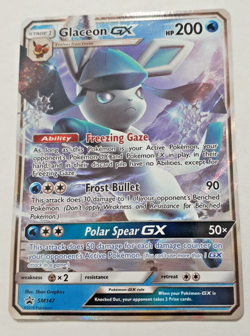 2018 Pokemon Sun & Moon Promo SM147 Glaceon GX - see photos, tiny flaws - Image 4