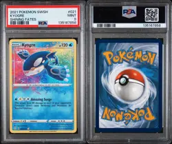 2021 Pokemon SWSH Shining Fates Amazing Rare #021 - PSA MINT 9 - KYOGRE - Image 3