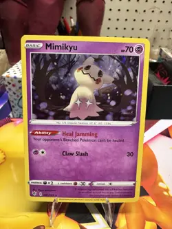 Mimikyu - 081/189 - Cosmos Holo NM English Pokemon Sword & Shield - Darkness Ab - Image 1