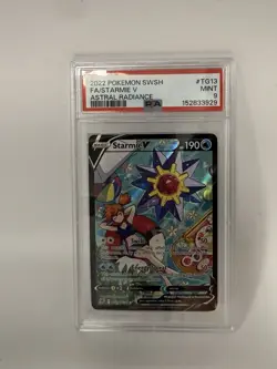 Pokemon Starmie V TG13 Astral Radiance Trainer Gallery Ultra Rare Full Art PSA 9 - Image 1