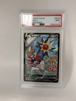 Pokemon Starmie V TG13 Astral Radiance Trainer Gallery Ultra Rare Full Art PSA 9 - Image 2